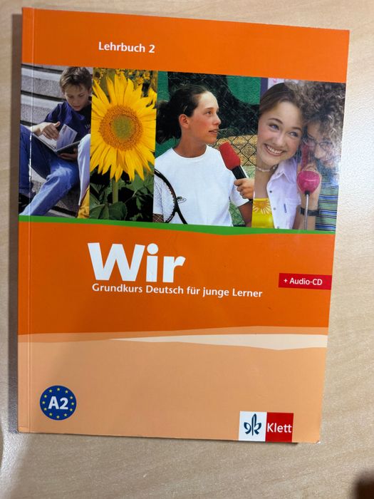 Учебник по немски език A2, Wir, Klett, + Audio-CD