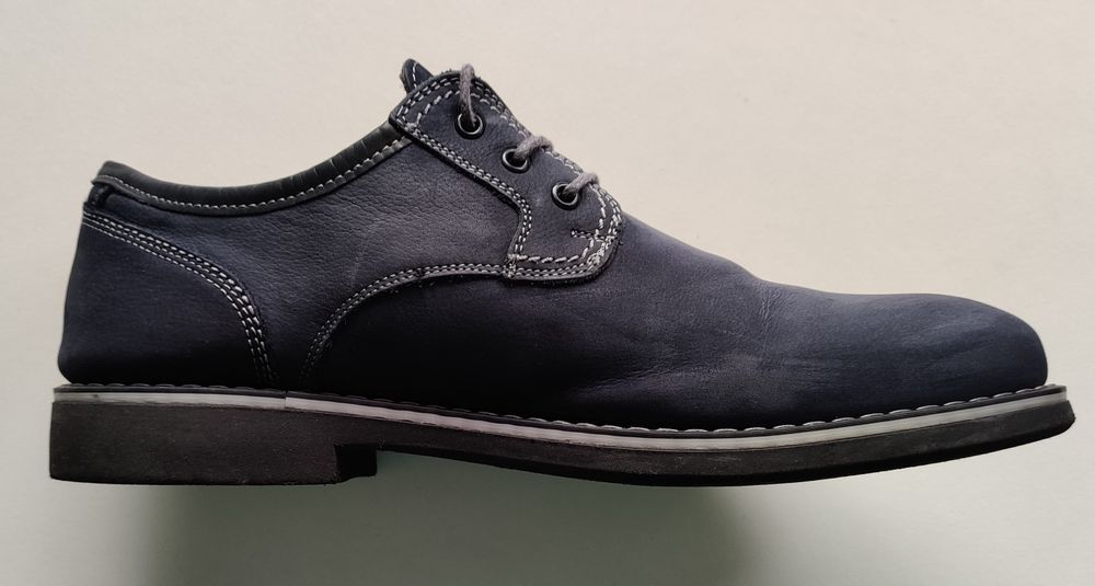 Pantofi Piele Întoarsă Bufo Albastru Indigo 42 Marelbo