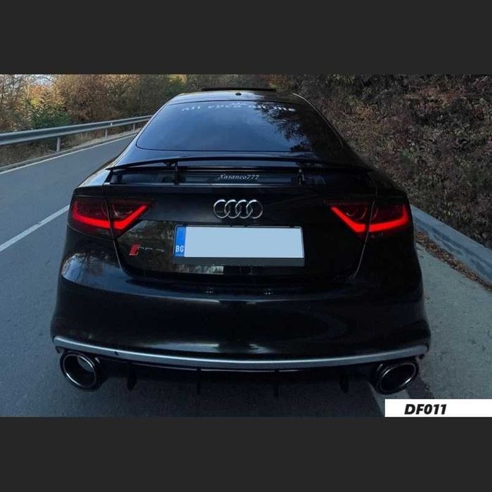 Audi RS7 A7 (13-15) заден дифузьор и ауспух RS7 S-Line 3.0TDI 3.2TFSI