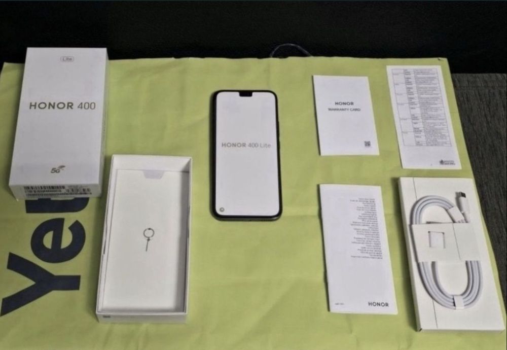 ЧИСТО НОВ 256GB Honor 400 LITE 5G Гаранция Yettel 2028г. Black | Черен