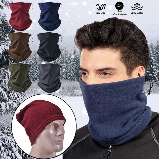 Guler 3 în 1 scarf eșarfă căciulă din polar calduros