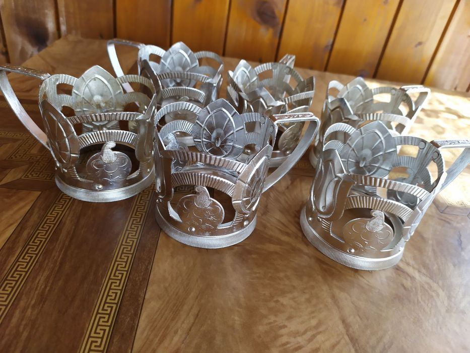 Руски подстакани за чай, 6 бр комплект