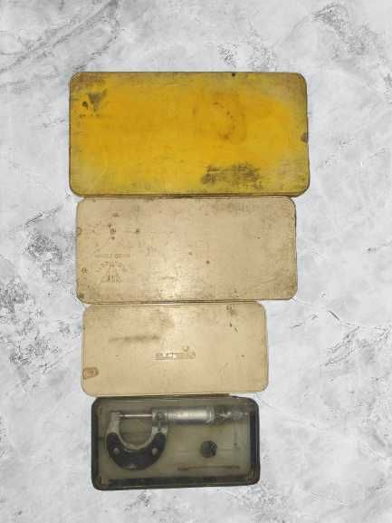 Set 4 micrometre de precizie UMF / FEPA, 0-100 mm, cutii plastic