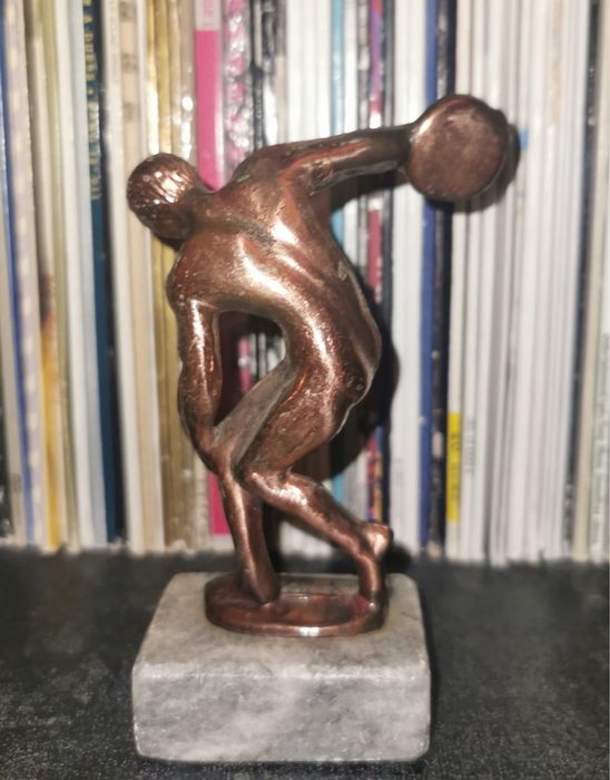 Фигура на диско - хвъргач на Мирон  винтидж бронзова фигурка  статуя