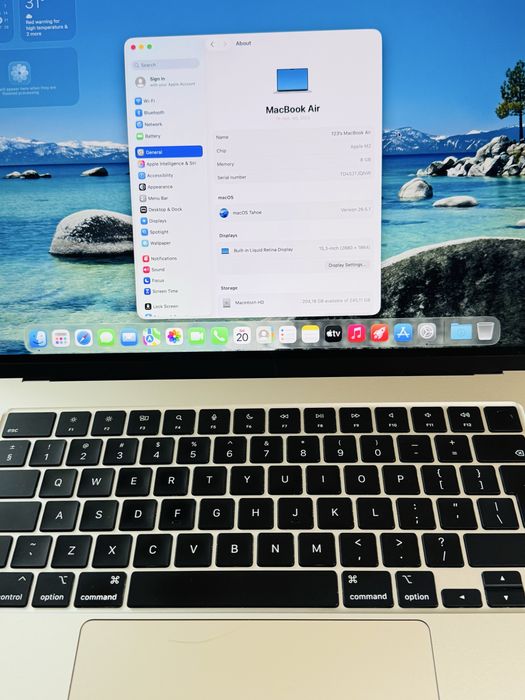MacBook Air 15” M2 Starlight -  Отлично състояние