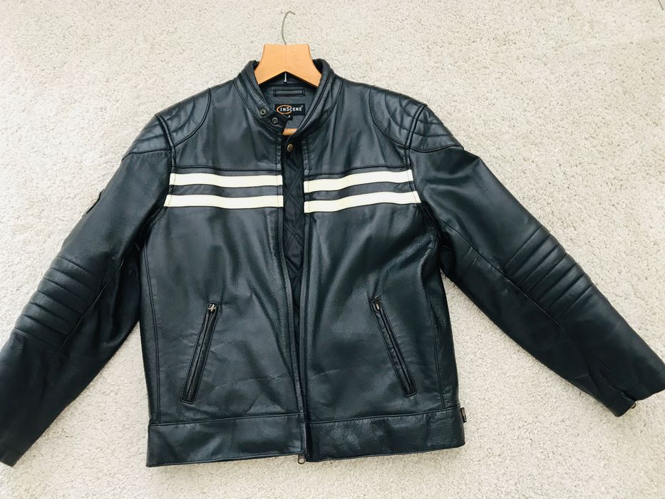 Черно стилно кожено яке