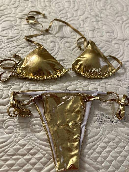 Купальник золотой, новый