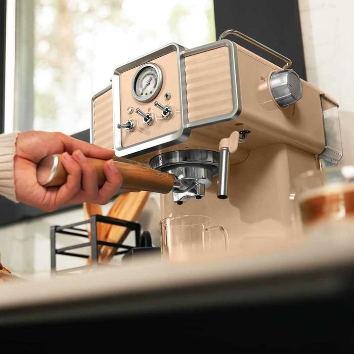 Еспресо машина Cecotec Power Espresso 20 Beige 1350 W, 20 бара