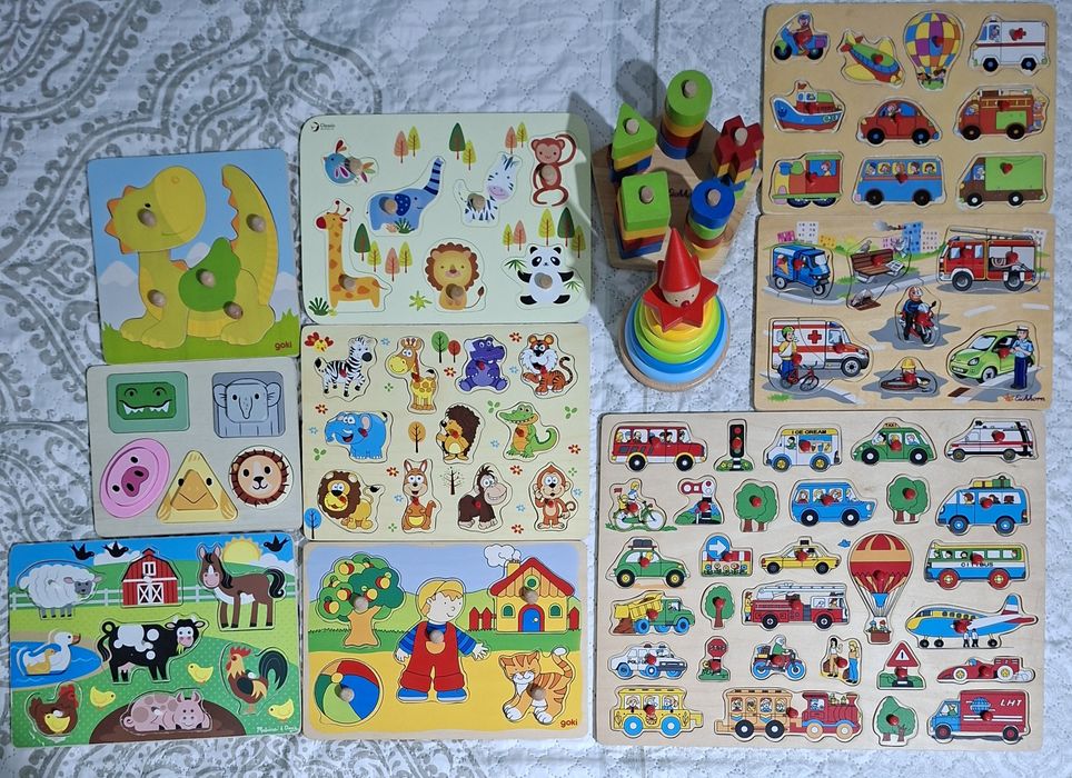 Дървени образователни пъзели