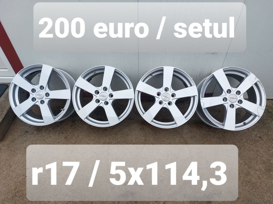 Jante aluminiu r17 / Renault Nissan Kia Hyundai Mazda Toyota / 5x114,3