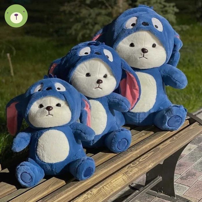 Мишка с капюшоном 55см, 65см, 85см