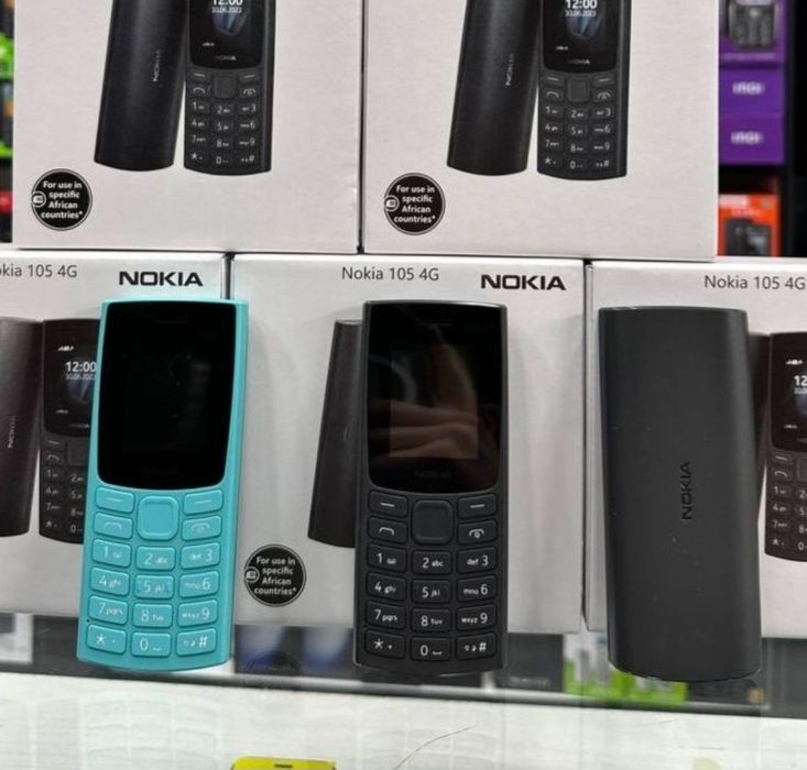 Nokia 105, yangi. knopka  telefon dastafka bepul