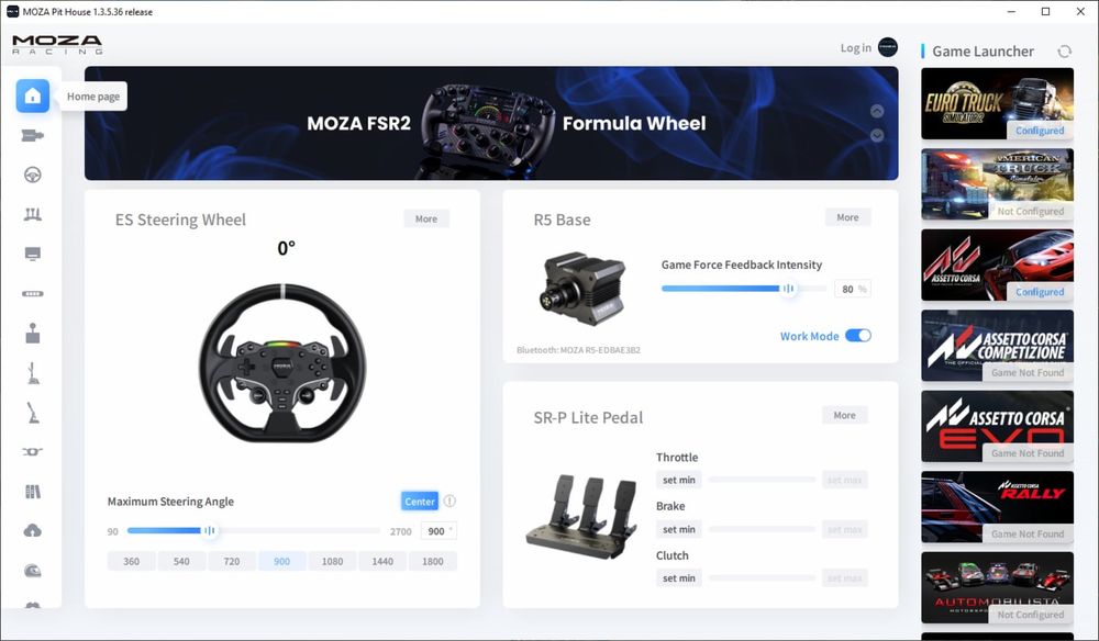 Moza R5 trucking budnle + ES wheel trim