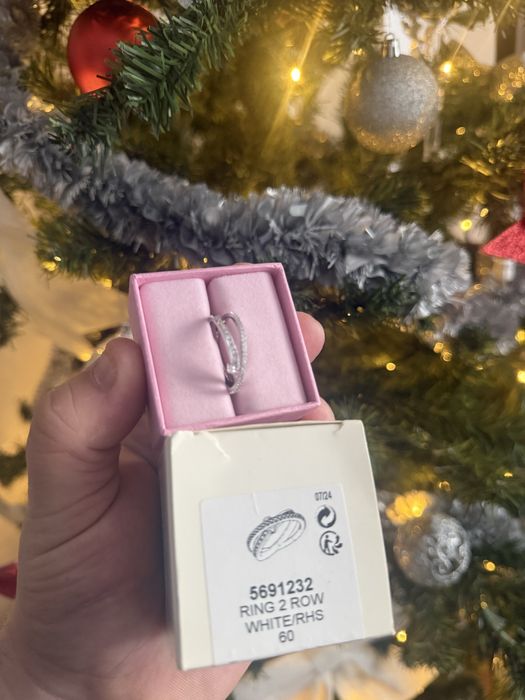 Swarovski inel hyperbola 5691232 -2 row marimea 60 Nou Nefolosit