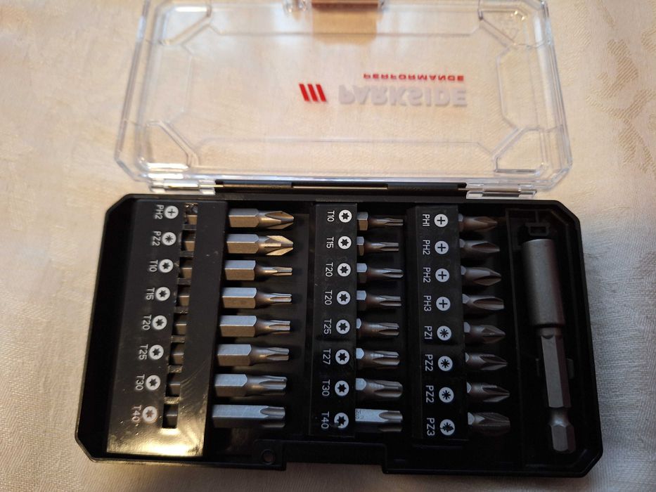 Cutie Parkside cu Set de 24 biti + accesoriu fixare biti, Germany