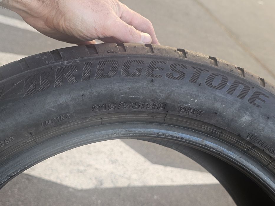 4x Anvelope Iarna 215/55 R18 - 2x Michelin Pilot Alpin 5 + 2x Bridgestone - DOT 2020 / 2022 - Profil 6-7mm