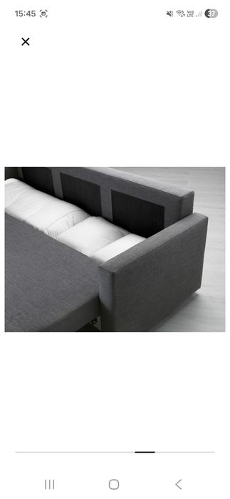 Canapea extensibila 3 locuri - gri inchis Friheten IKEA