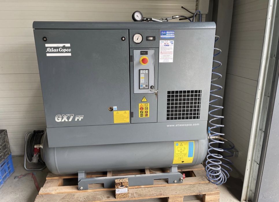 Compresor pe surub 7,5kw Atlas Copco complet echipat