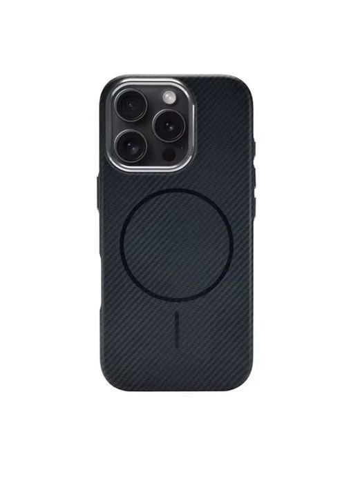 Iphone 15 PRO 15 PRO MAX 16 PRO 16 PRO MAX Husa Magsafe Plexi Carbon