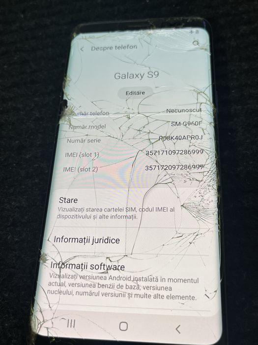 Samsung Galaxy S9 (SM-G960F) - Pentru Piese /  Functional