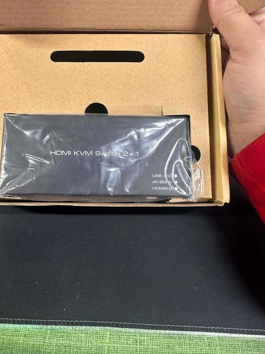 KVM превключвател HDMI, USB, 1920 x 1080 пиксела, 3840 x 2160 пиксела