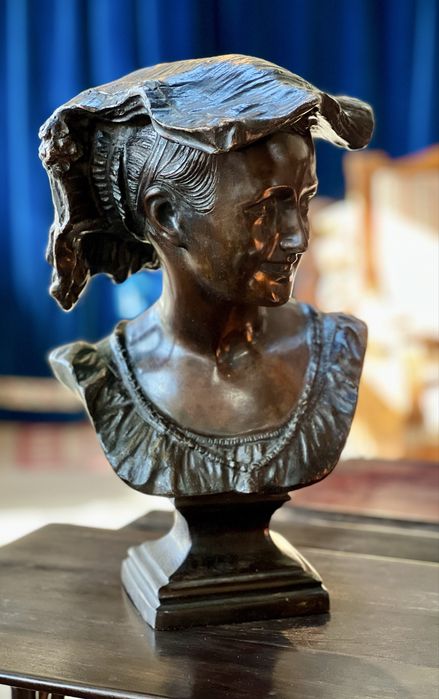 Sculptură Bust din Bronz *** vintage / antic / vechi / retro ***