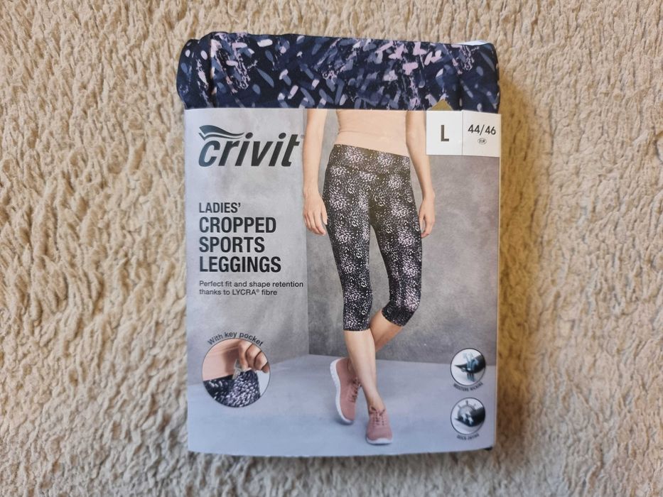 Colanti sala, pantaloni fitness trei sferturi , marimea L