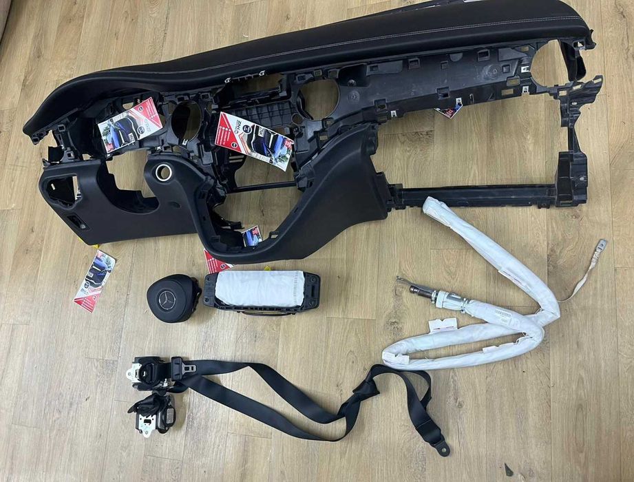 Mercedes Benz V kit airbag volan pasager - plansa de bord cusatura