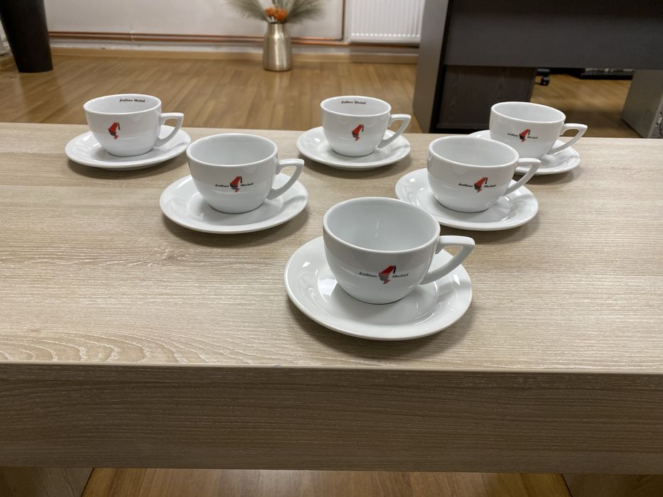 Set 6 cesti si farfurii cappuccino Julius Meinl