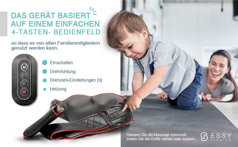 Шиатсу масажор Essy Pain Relaxing Shiatsu Massag