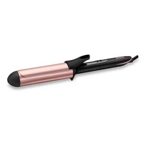 Ondulator BaByliss C453E, Loose Waves 38 mm, 210 grade, Invelis Quartz-Ceramic, 6 trepte de temperatura, LED, Roz/Negru - BaByliss