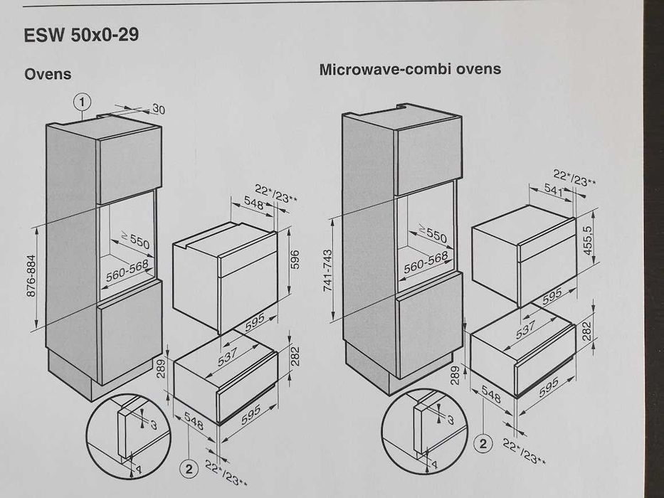 Miele Подгряващо Чекмедже с Дръжка за Вграждане в Кухня 29cm