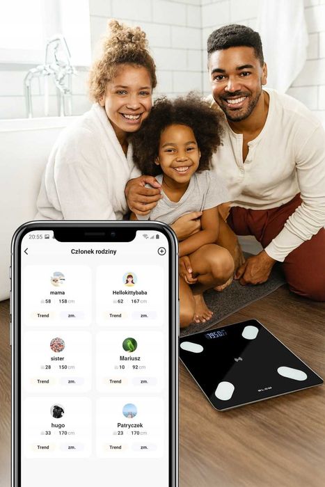Смарт Кантар с Bluetooth приложение за телефон, Телесен Анализ