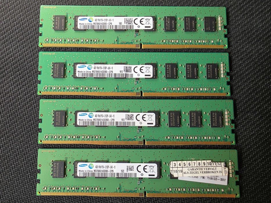 Memorie 16GB DDR4 2133 MHz Samsung, kit 4gb x 4