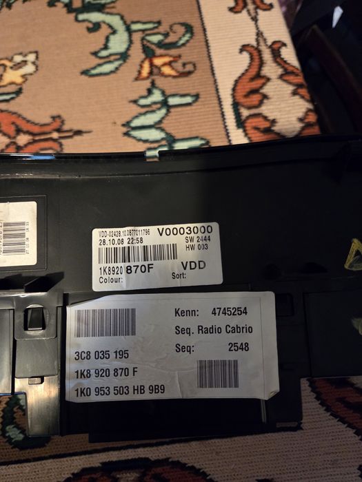 Ceasuri de bord Volkswagen scirocco golf 5