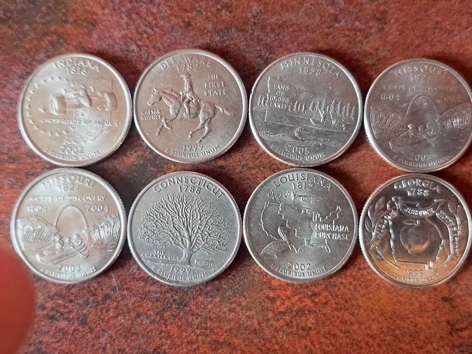 MONEDE de COLECȚIE America 1910-2017 (156 monede)
