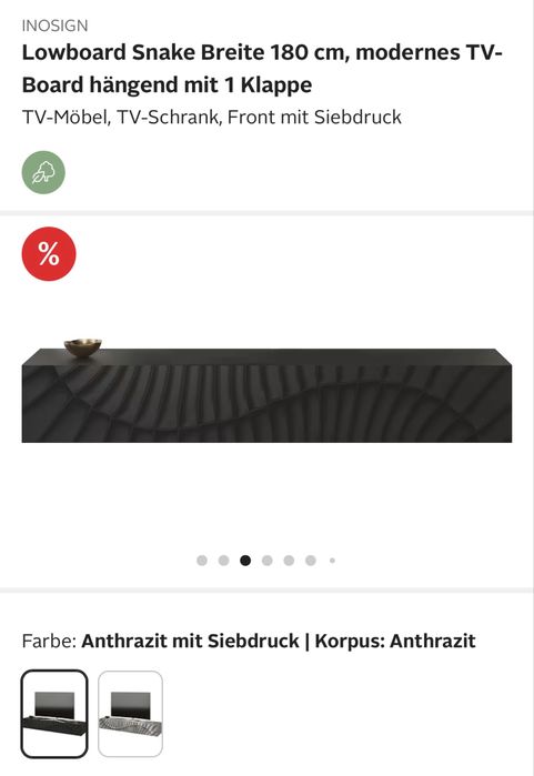 Comoda tv suspendata