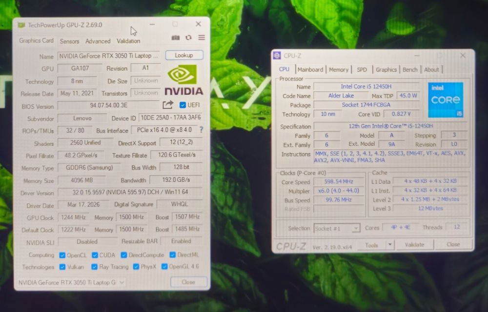 Lapto Lenovo Ideapad gaming 3i