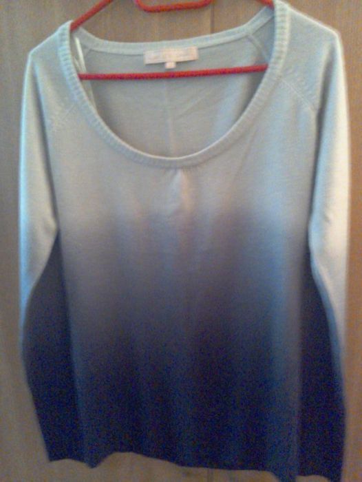 Pulover de damă, nou, cu mâneci lungi - gri în degrade