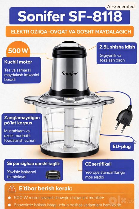 Оригинальный Чоппер Измельчитель Chopper Original 500wt
