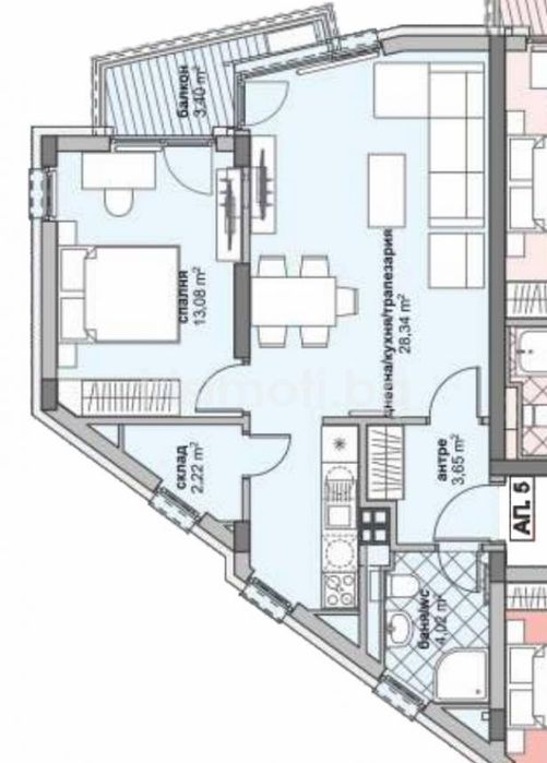 Продава се Двустаен апартамент в София, Люлин 6 - 82 кв.м за 840 €/кв.м - Снимка #4