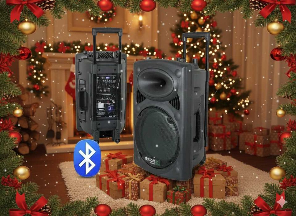 Boxă activă portabilă 15" - 800W Bluetooth | Baterie