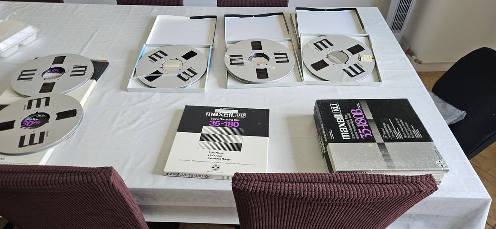 Benzi MAXELL originale pe 26.5 inregistrate si casete audio noi