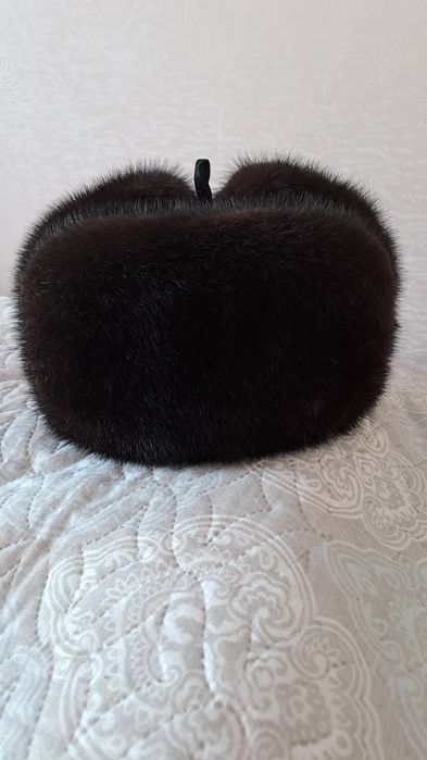 Шапка ушанка норковая