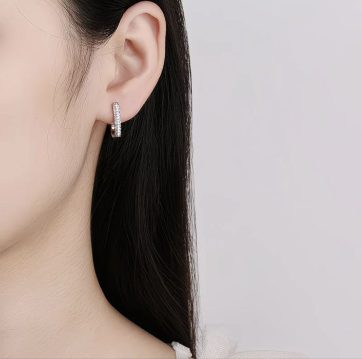 Серьги серебряные 925 с камнями