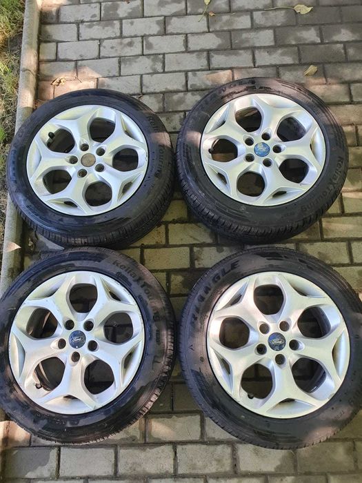 Jante Ford focus, C-max, cu cauciucuri aproape noi, pe 16