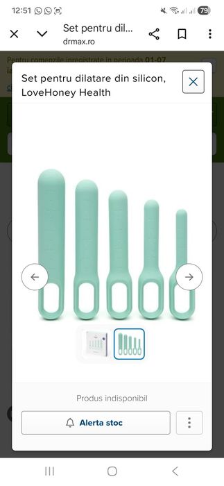 Set pentru  dilatatoare dilatare din silicon, LoveHoney Health
Set pen