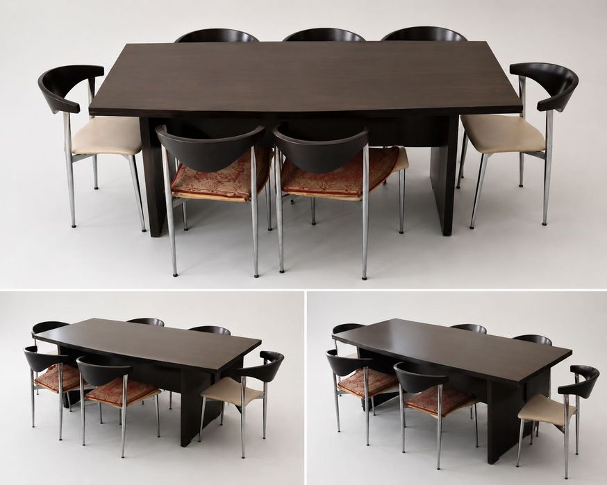 Masă de dining cu 5 scaune – set complet