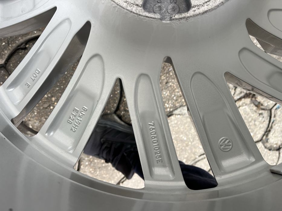 Jante aliaj 5x112mm, anvelope iarna 255/55 R19, VW Touareg 3, Phaeton, Tiguan, Passat
