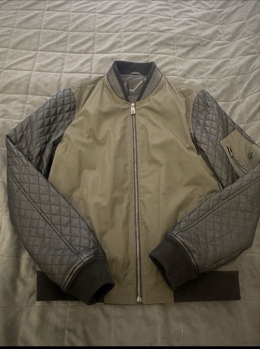 Мъжки бомбър с естествена кожа